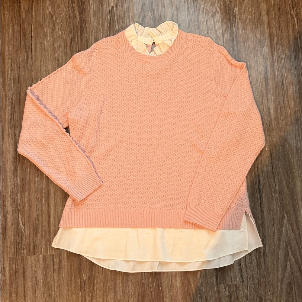 Light Pink Layered-Look Ted Baker Sweater Top